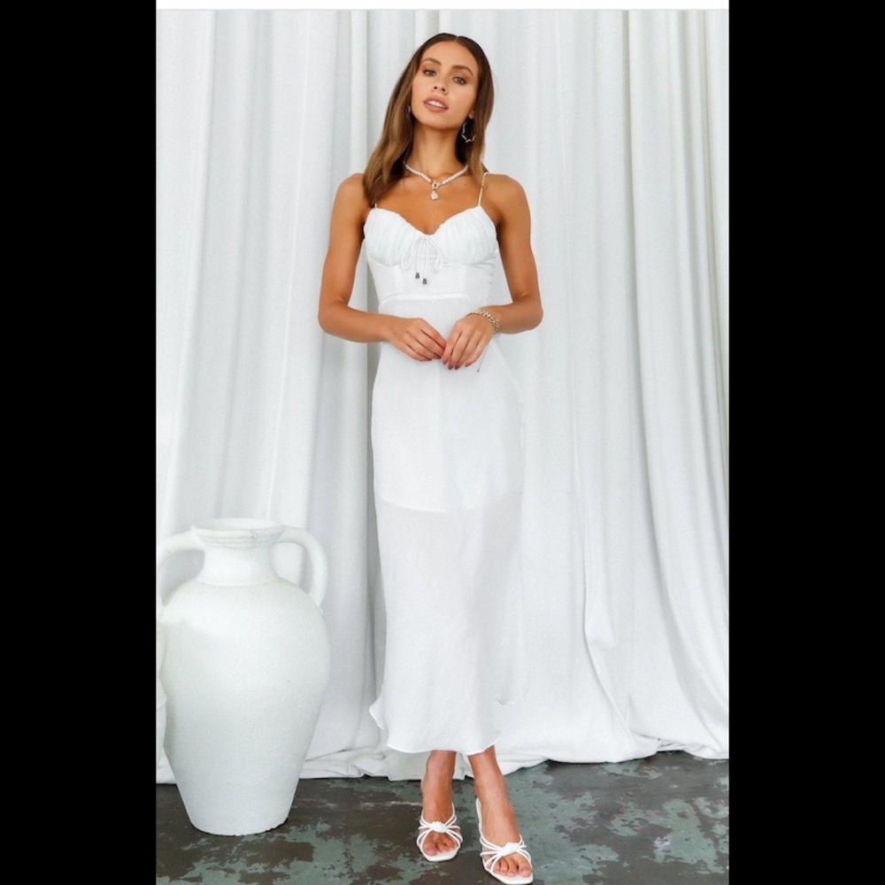 White top charts dress hello molly size small